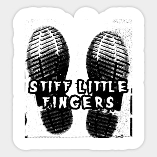 stiff little classic boot Sticker